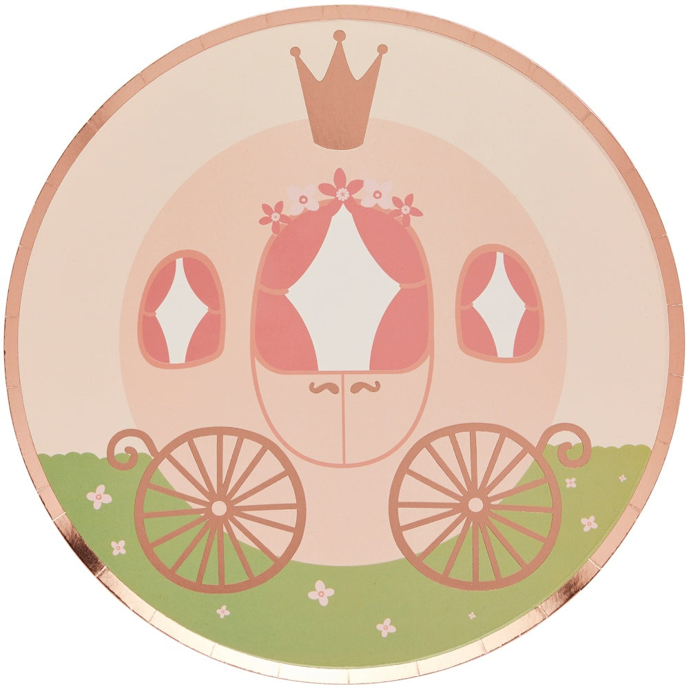 Princess Carriage Paper Plates