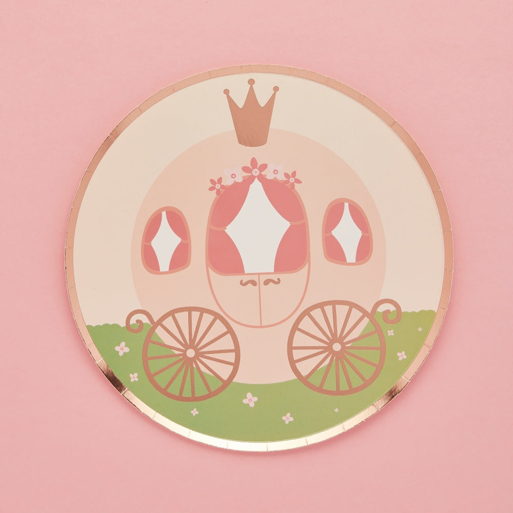 Princess Carriage Paper Plates