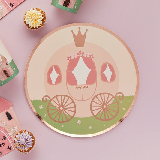 Princess Carriage Paper Plates