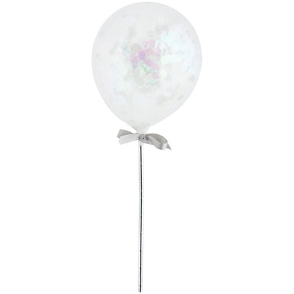 Iridescent Mini Confetti Balloon Wands