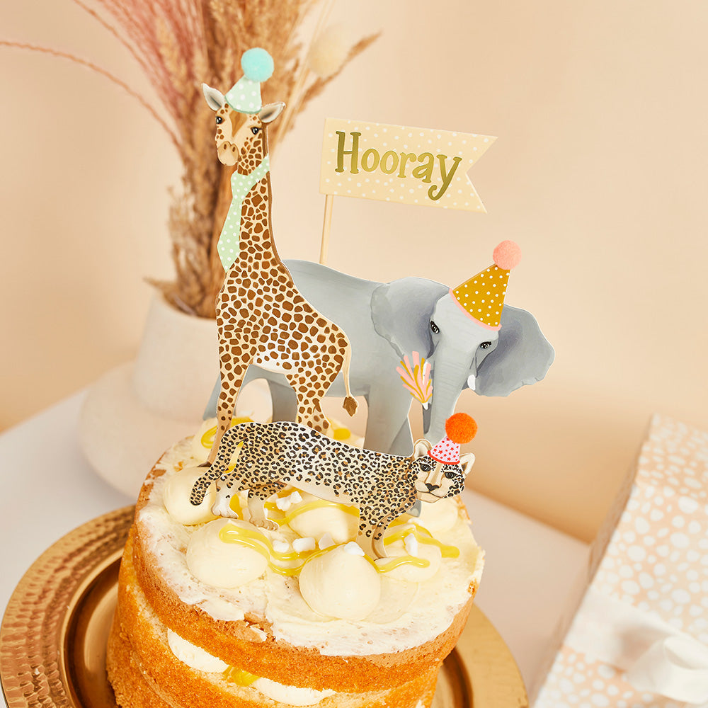 Party Animal Cake Topper Set
