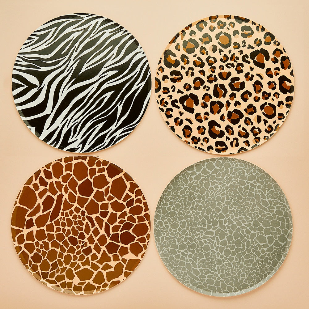 Safari Animal Print Paper Plates