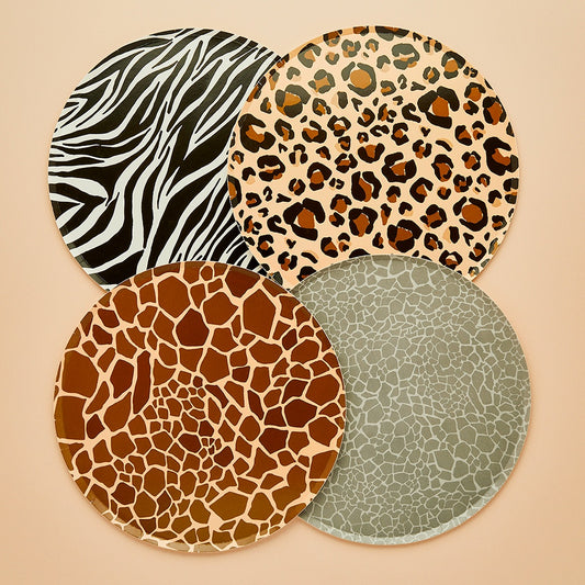 Safari Animal Print Paper Plates