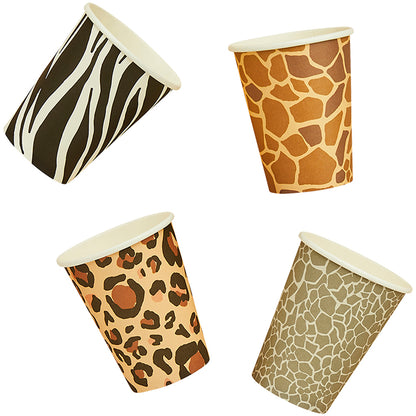 Safari Animal Print Paper Cups