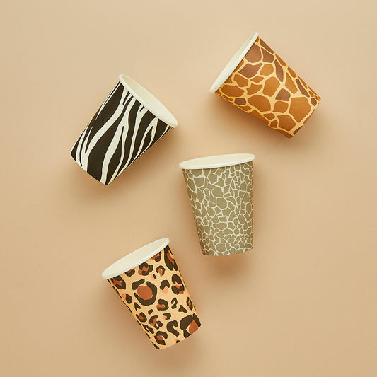 Safari Animal Print Paper Cups