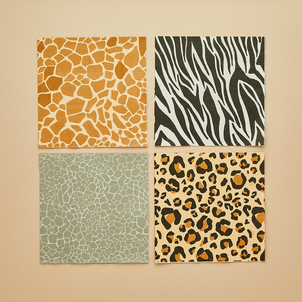 Safari Animal Print Paper Napkins