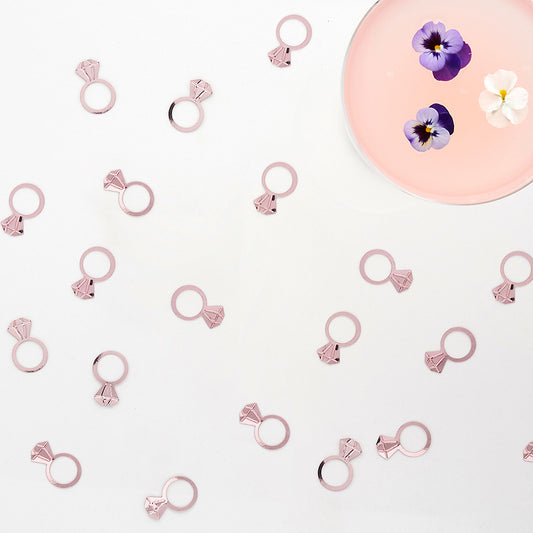 Rose Gold Ring Confetti