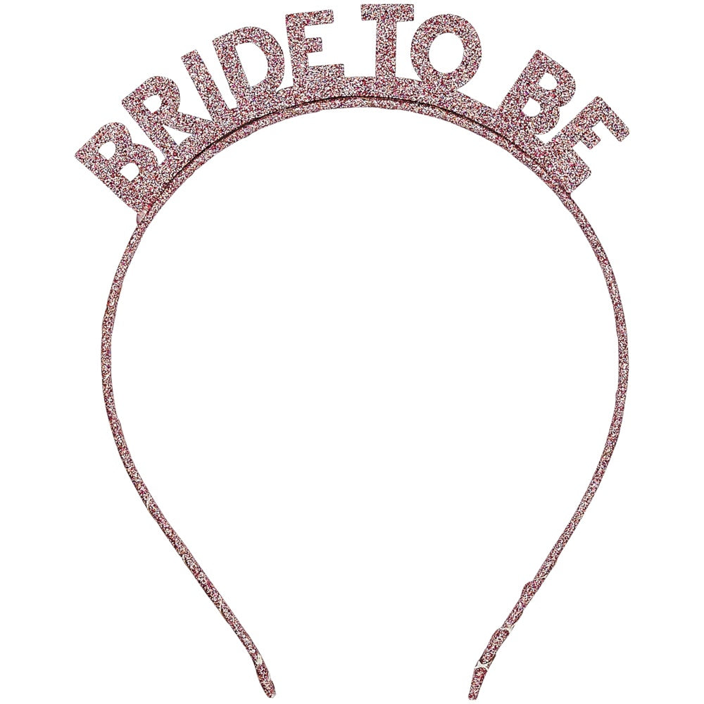 Rose Gold Bride to Be Glitter Headband