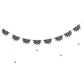 Cobweb Garland With Hanging Spiders