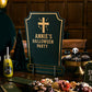 Gravestone Custom Signs with Gold Sticker Sheets