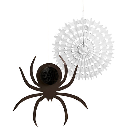Spider Web & Spider Honeycomb Hanging Decorations
