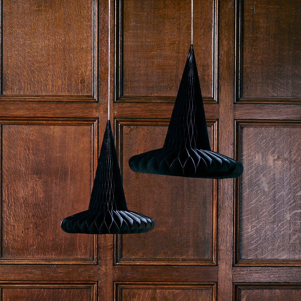 Witch Hat Honeycomb Hanging Decorations