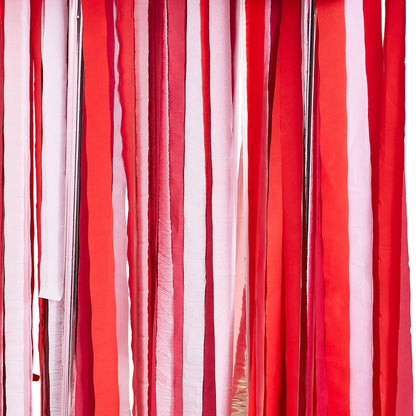 Rose Gold, Pink & Red Streamer Party Backdrop