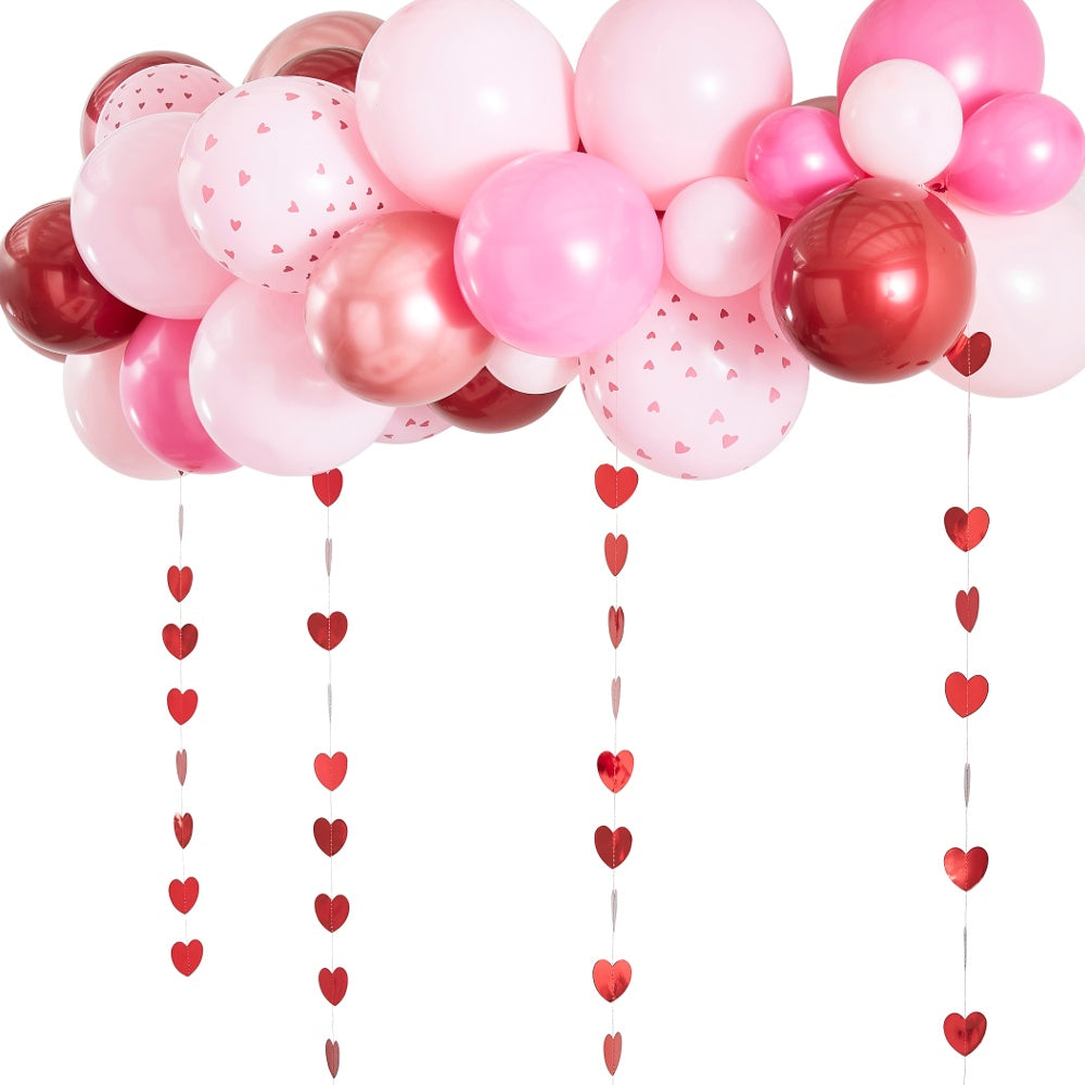 Rose Gold, Pink & Red Balloon Arch Kit