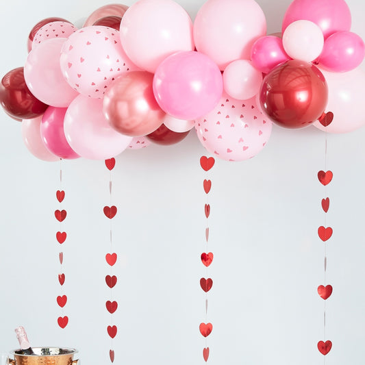 Rose Gold, Pink & Red Balloon Arch Kit