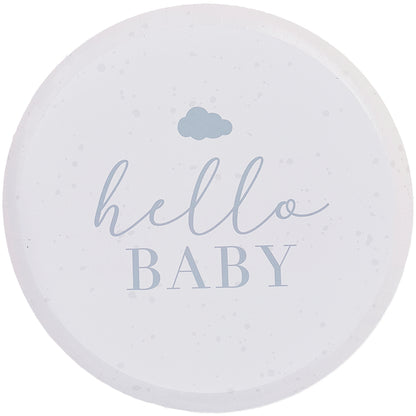 Hello Baby Neutral Baby Shower Plates