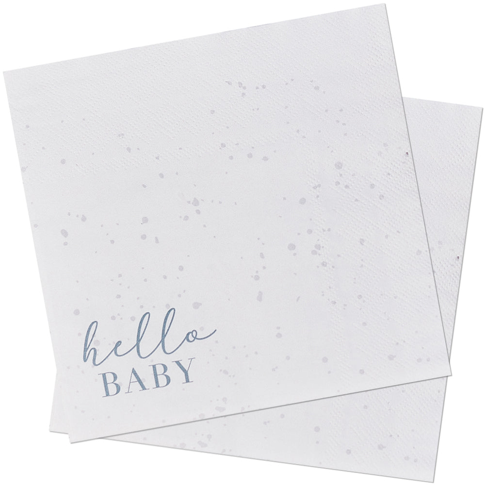 Hello Baby Neutral Baby Shower Napkins