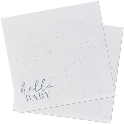 Hello Baby Neutral Baby Shower Napkins