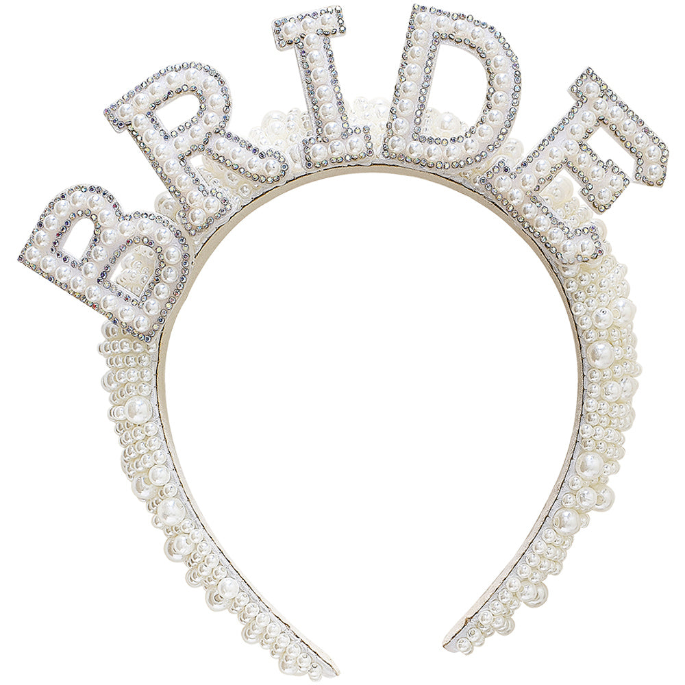 Pearl Embellished Bride Headband