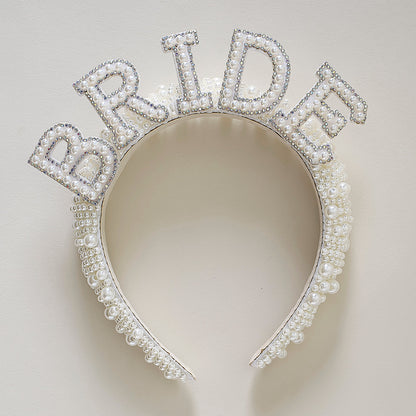 Pearl Embellished Bride Headband