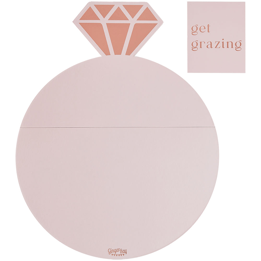 Rose Gold and Pink Engagement Ring Grazing Board Kit