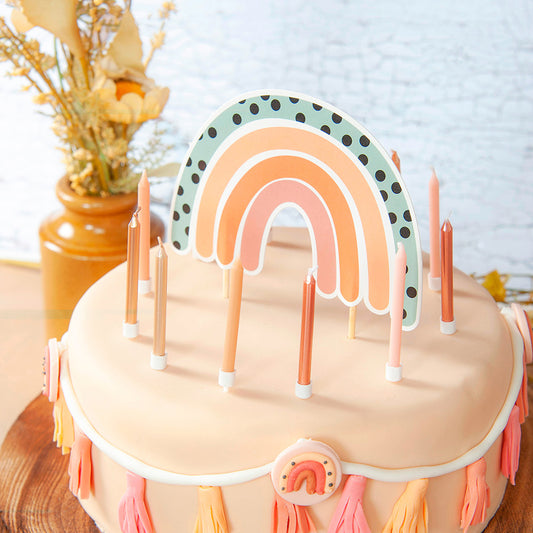 Boho Rainbow Cake Topper