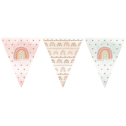 Boho Rainbow Baby Shower Party Supplies