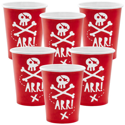 Red Pirates Party Cups