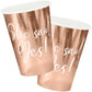 Rose Gold She Said Yes Paper Cups