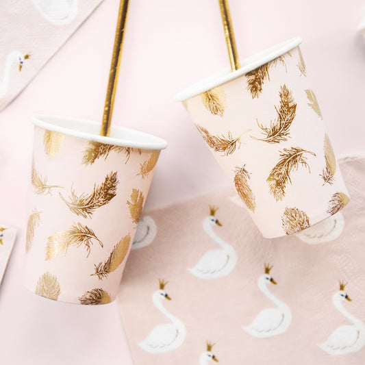 Lovely Swan Paper Cups