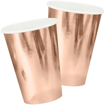 Rose Gold Paper Cups