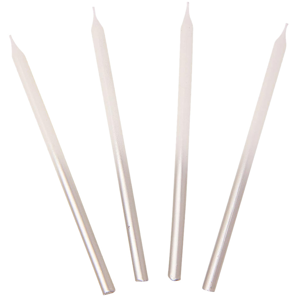 Luxe White and Silver Candles