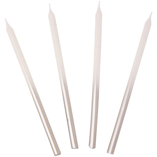 Luxe White and Silver Candles