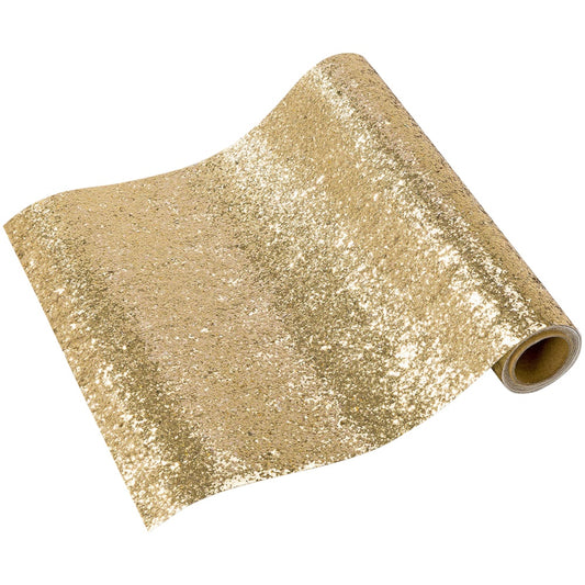 Luxe Gold Glitter Table Runner