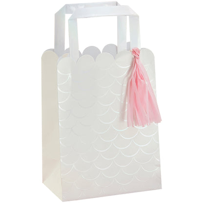 Iridescent and Pink Party Bags with Tassels