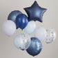 Mix it Up Navy Blue Milestone Birthday Party Supplies