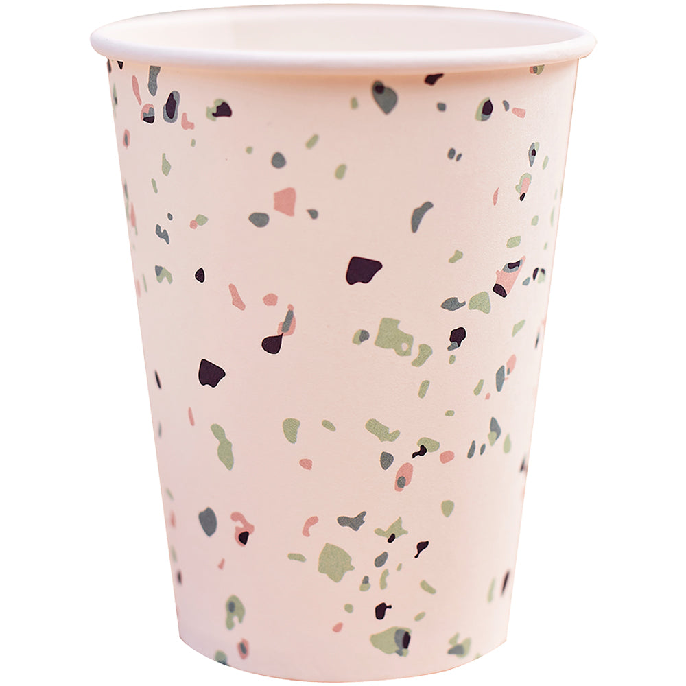 Terrazzo Print Paper Cups