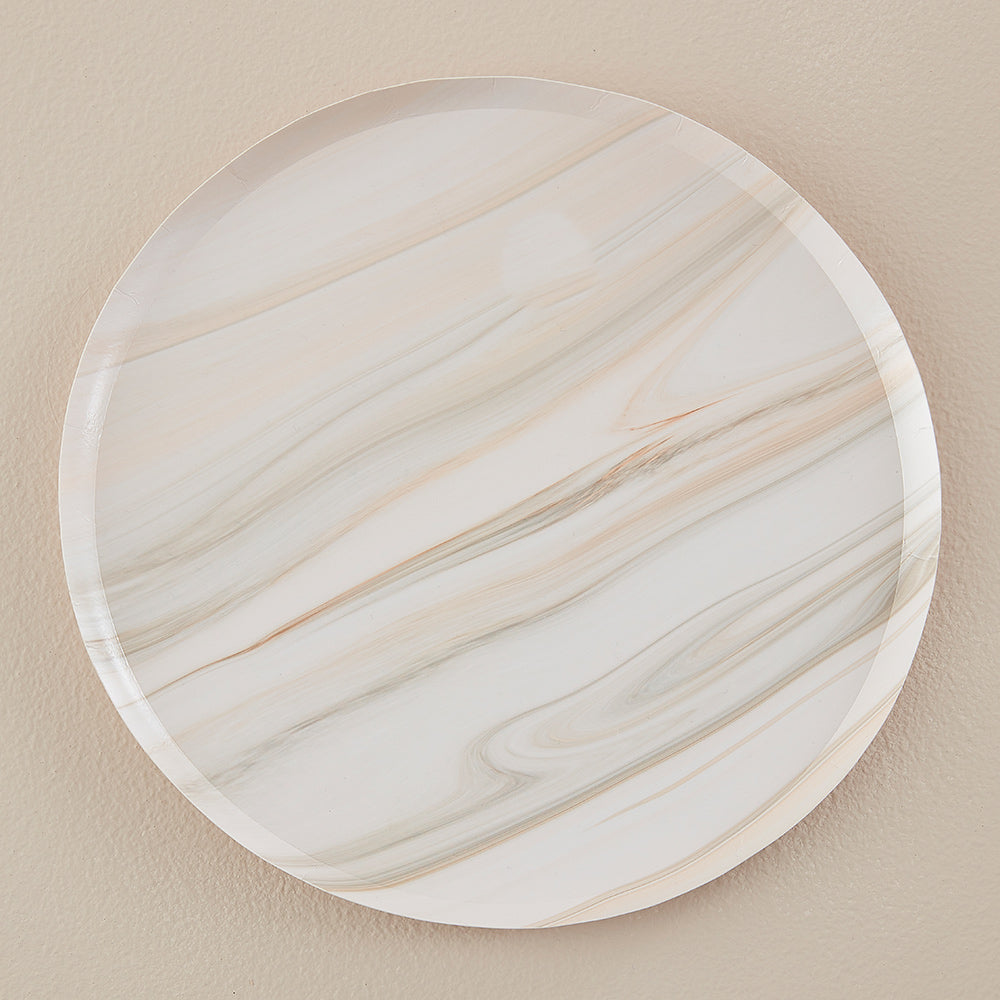 Natural Marble Paper Plates