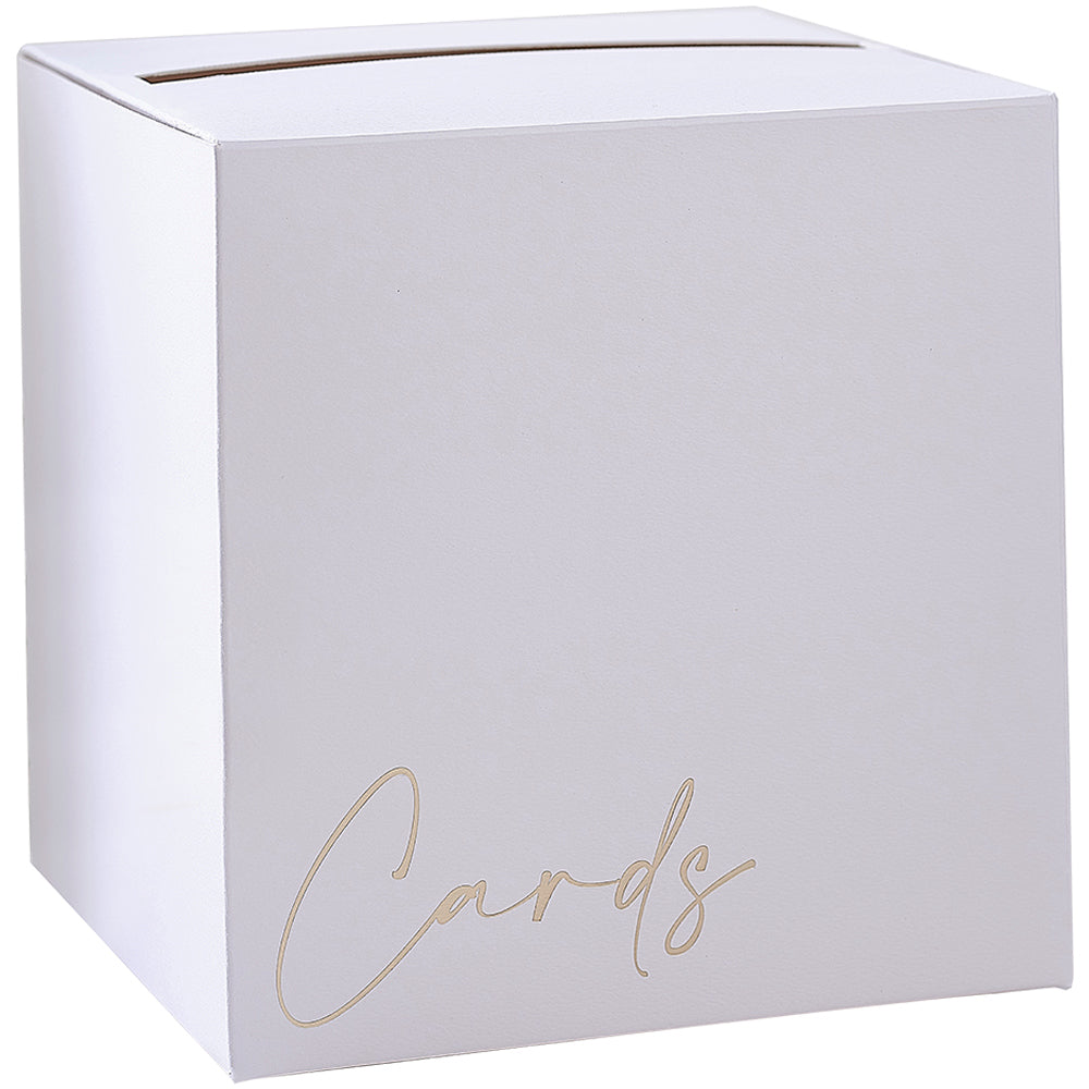 Gold Foiled Wedding Card Box