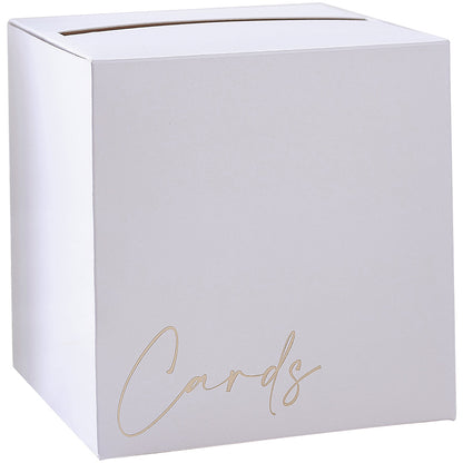 Gold Foiled Wedding Card Box