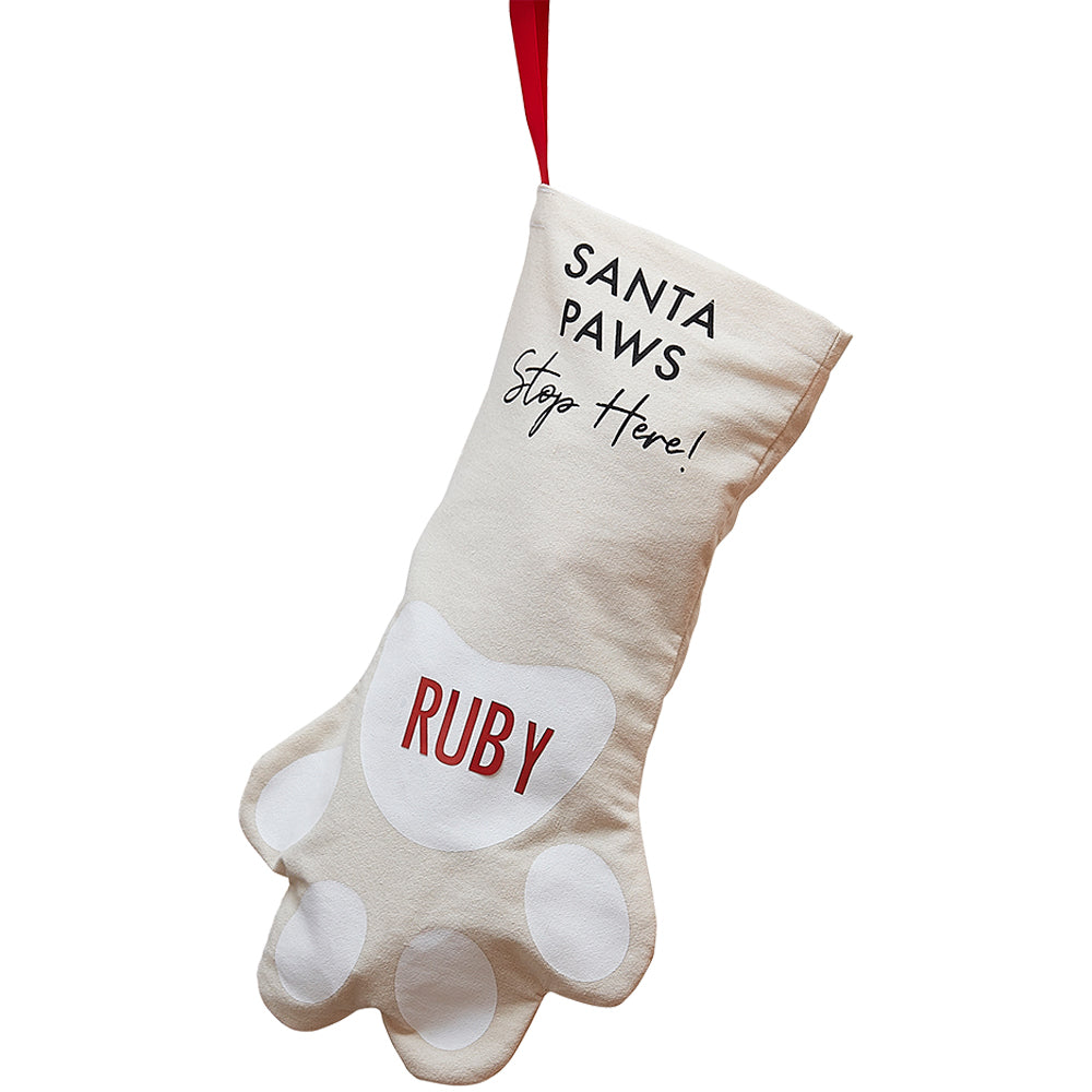 Customisable Dog Christmas Stocking