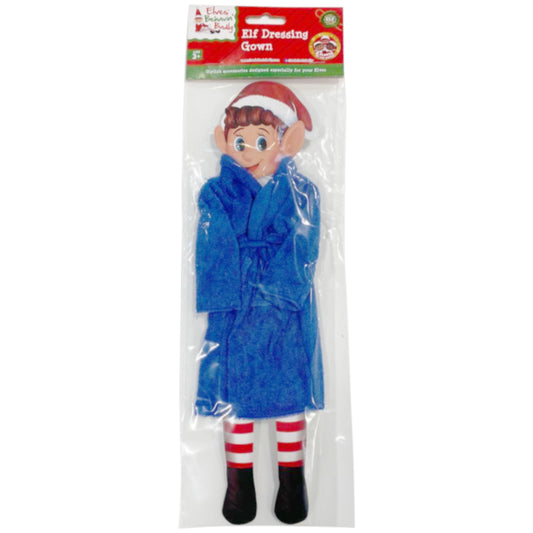 Naughty Elf Dressing Gown - Blue