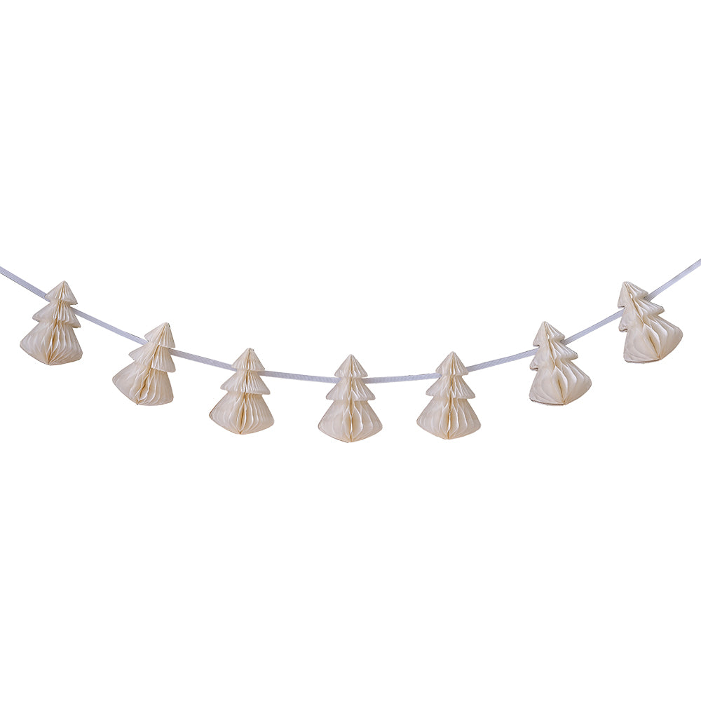 Cream Honeycomb Christmas Decorations