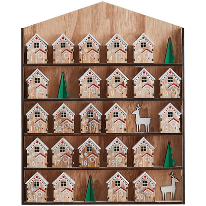 Fill Your Own Wooden House Advent Calendar
