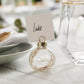 Pampas Grass Glass Bauble Christmas Place Card Holders