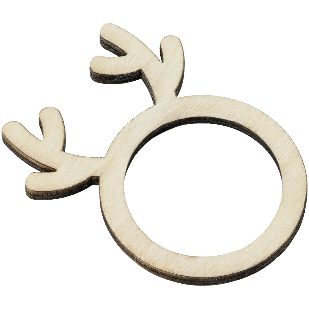 Wooden Reindeer Napkin Rings