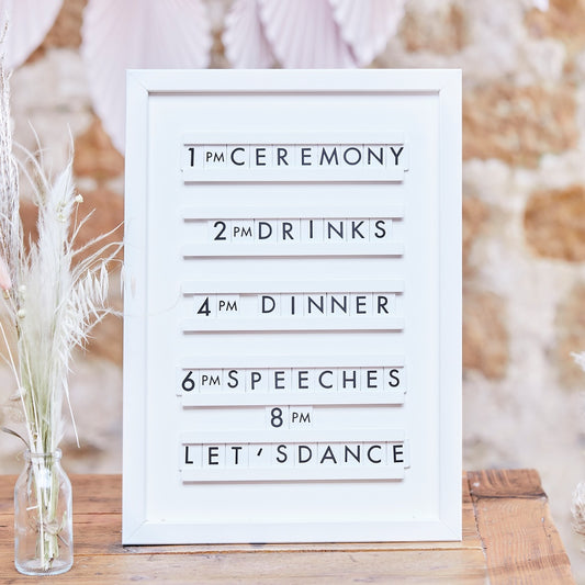 White Letter Display Board