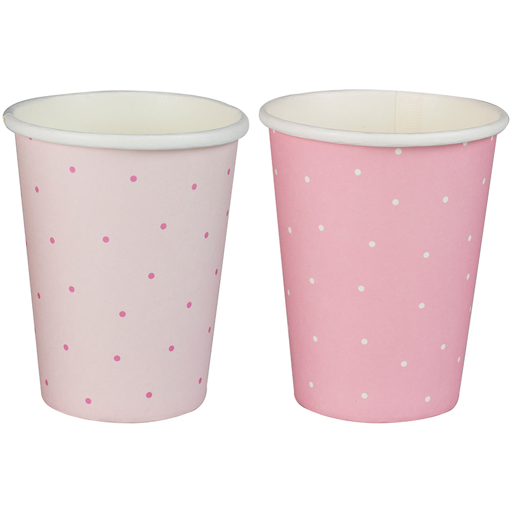 Pink Polka Dot Paper Cups