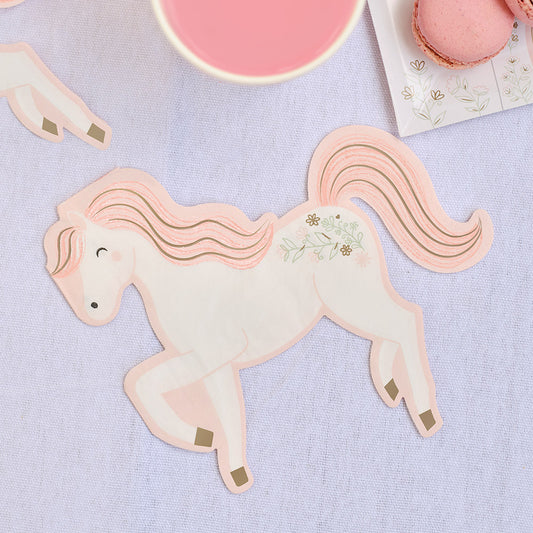 Princess Unicorn Paper Party Napkins