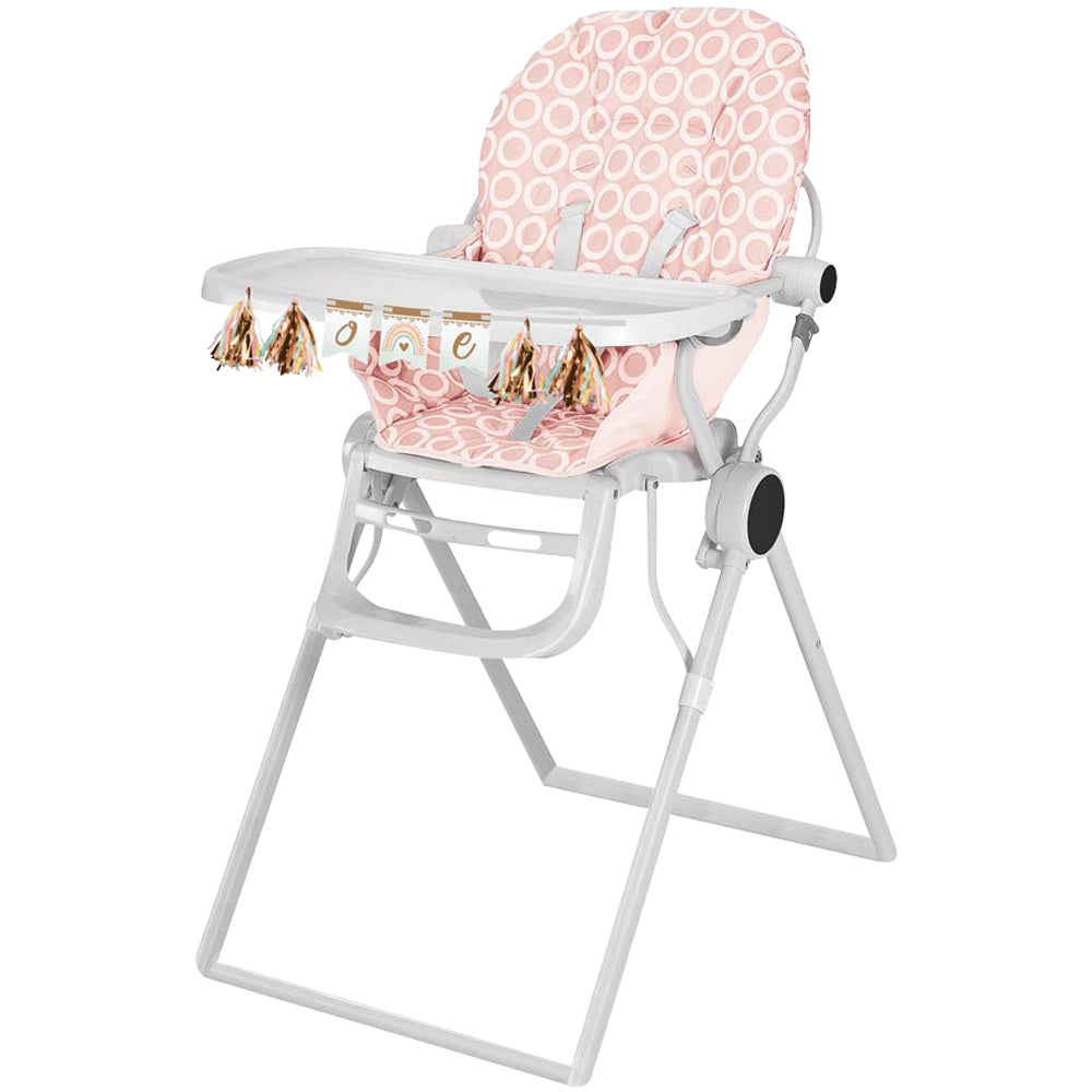 Boho Rainbow 1st Birthday High Chair Decoration